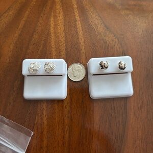 Chic Silver knot Earrings